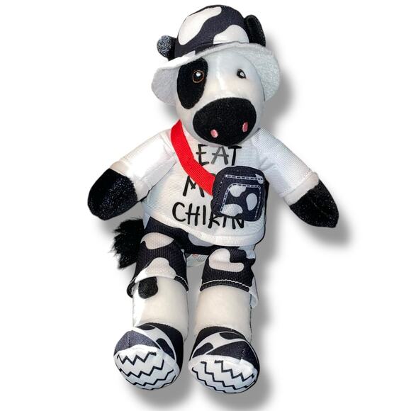 Chick-fil-A Plush Cow Eat Mor Chikin Summer Trend Setter Stuffed 5" 10" Lot of 2 - Picture 3 of 15
